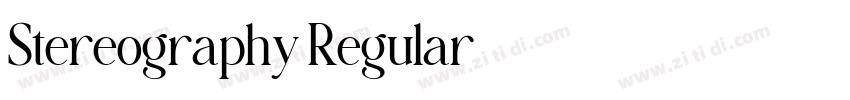 Stereography Regular字体转换 Stereography Regular字体转换